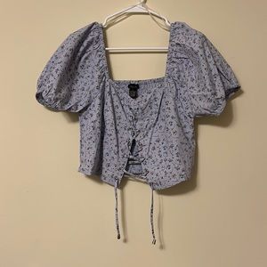 RUE21 crop top off shoulder